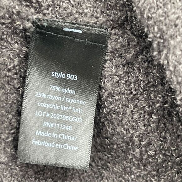 Barefoot Dreams Gray Cozychic Lite Knit High-Low Cardigan Sweater Size S/M - Picture 4 of 6